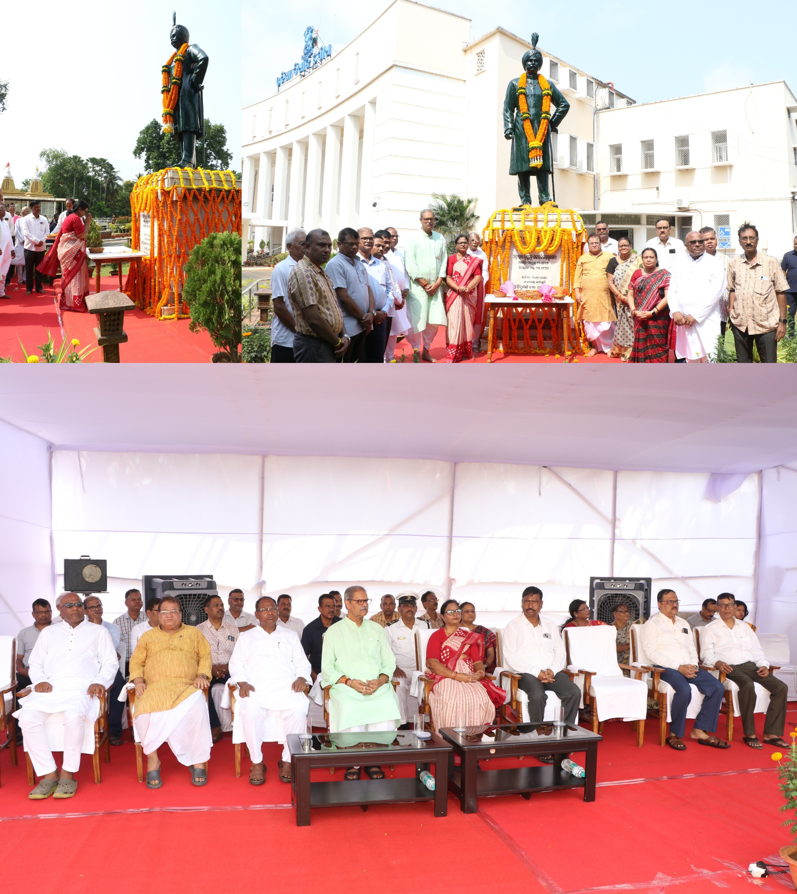 Floral Tribute on the 133rd Birth Anniversary of Maharaja Krushna Chan...